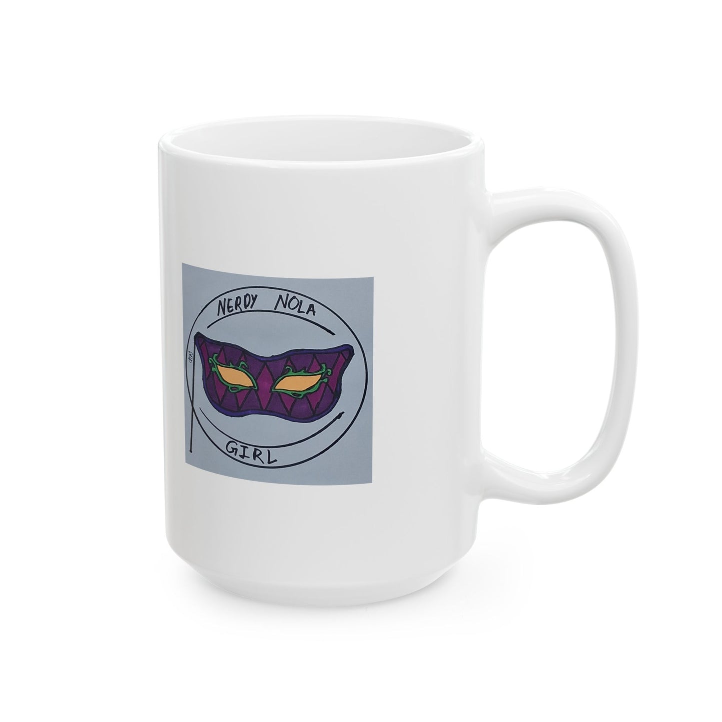 Nerdy Nola Girl Mug - 11oz & 15oz Sizes