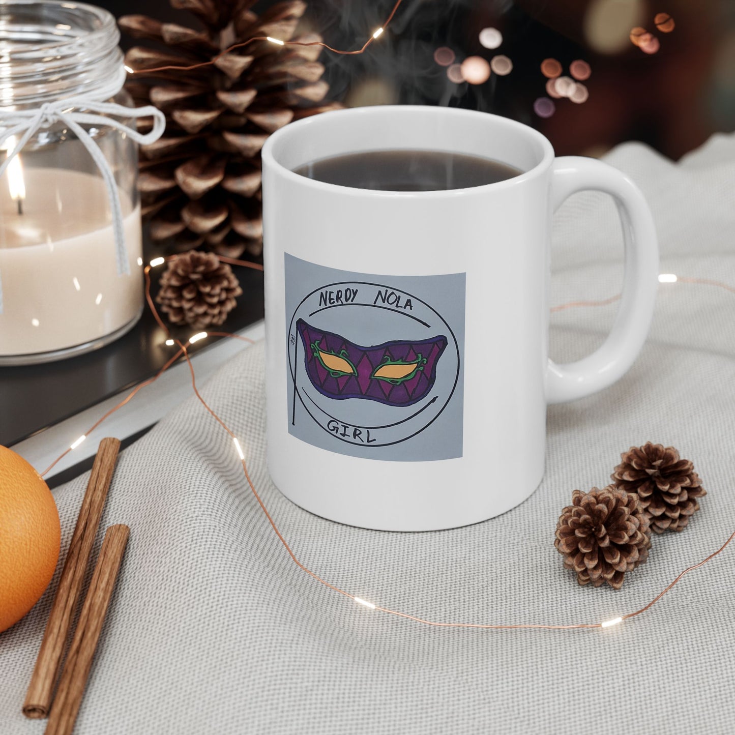 Nerdy Nola Girl Mug - 11oz & 15oz Sizes