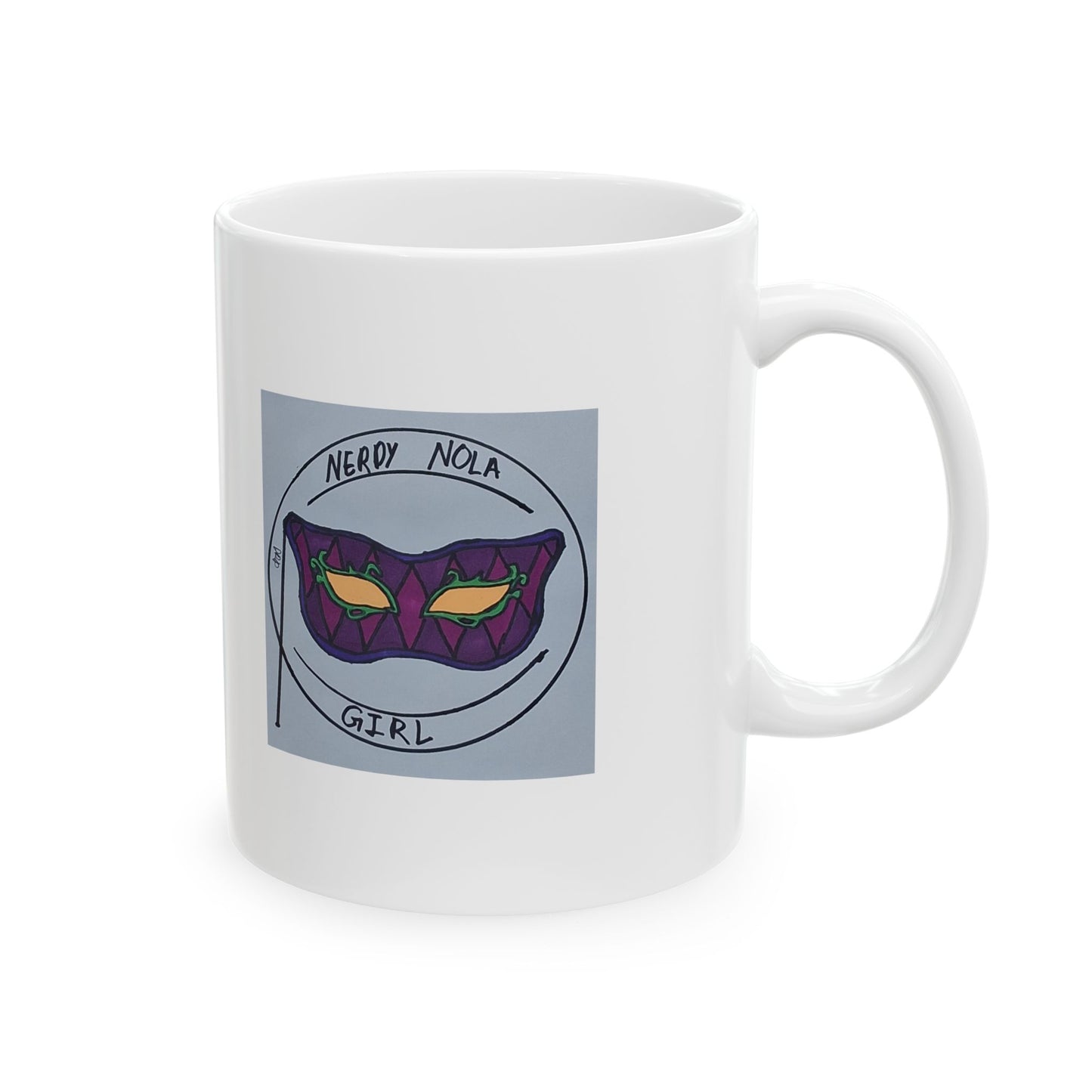 Nerdy Nola Girl Mug - 11oz & 15oz Sizes