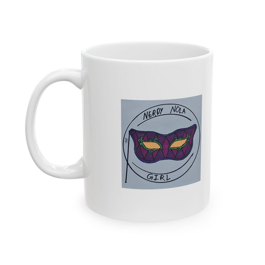 Nerdy Nola Girl Mug - 11oz & 15oz Sizes